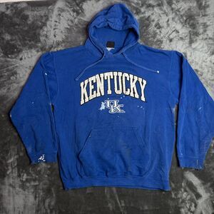 Vintage y2k NCCA Kentucky Thrashed Long Sleeve Pullover Hoodie Size Large